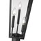 Z-Lite Gannon 3 Light Outdoor Post Mount Fixture, 10in. W x 144.75in. H, Black 5008PHBR-5009P120-BK - alternate 4